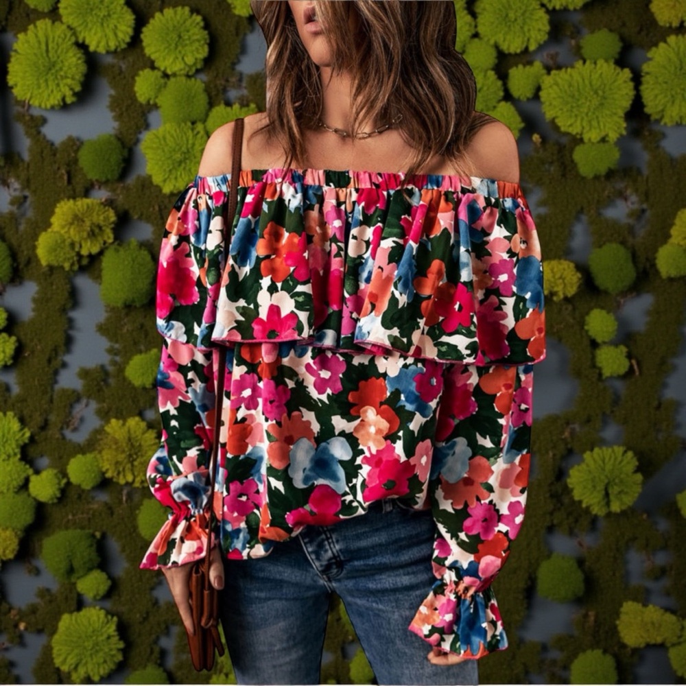 Floral Off-Shoulder Top "Fiona"